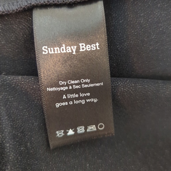 Aritzia Sunday Best Black Pleated Skater Style Mini Dress - Picture 13 of 14